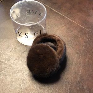Mink earmuffs